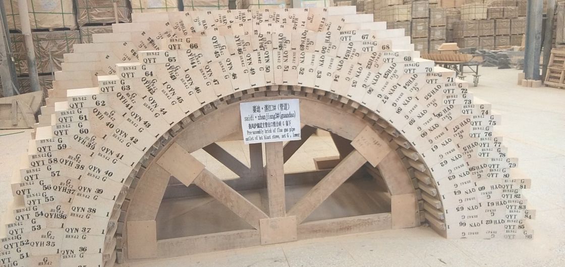 열풍로를 위한 1400C RUL의  고내열성 고산화알미늄 내화 블럭
